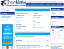 Tablet Screenshot of directoryeducation.com